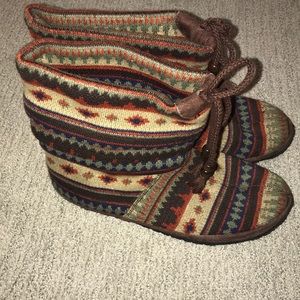 Indian patterned boots